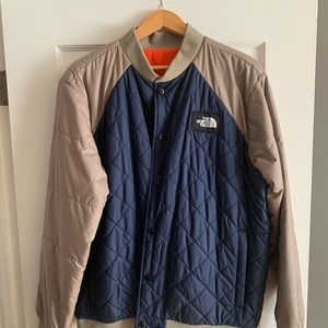 Men’s North Face Reversible Down Quilted Bomber
